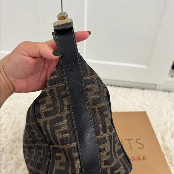 Authentic Fendi Zucca Canvas Handbag/Vanity Bag - Picture 11 of 11